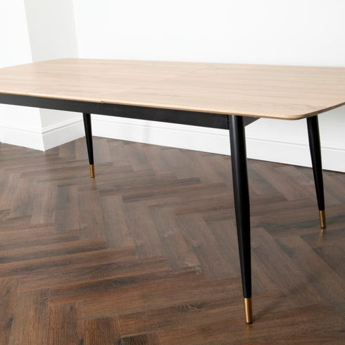 Native Home Lifestyle Light Oak Cambridge Dining Table With 6 Chairs